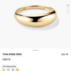 Mejuri 14k Gold Dôme Ring